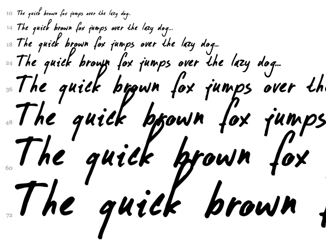 DK Formosa font waterfall